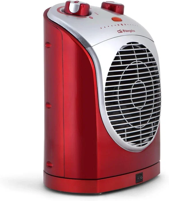 Orbegozo FH 5025 Calefactor Oscilante 2200W Rojo y Plata